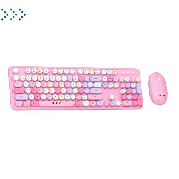 Клавиатуры AULA AC306 Pink-Colorful